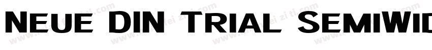 Neue DIN Trial SemiWide字体转换